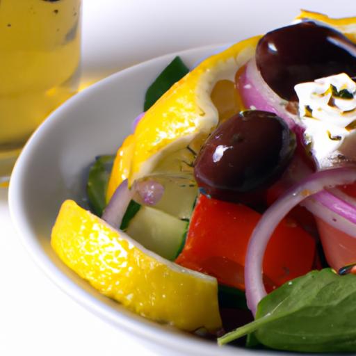 Brighten Your Meal: Classic Greek Salad with Zesty Lemon Vinaigrette