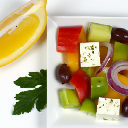 Brighten Your Meal: Classic Greek Salad with Zesty Lemon Vinaigrette