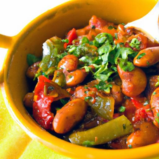 Hearty Mediterranean Pantry Chili with Beans & Tomatoes