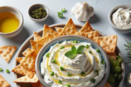 Whipped Feta Dip & Pita Chips: Creamy, Crunchy Delight