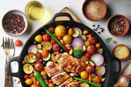 Mediterranean Magic: One-Pan Chicken & Veggie Feast