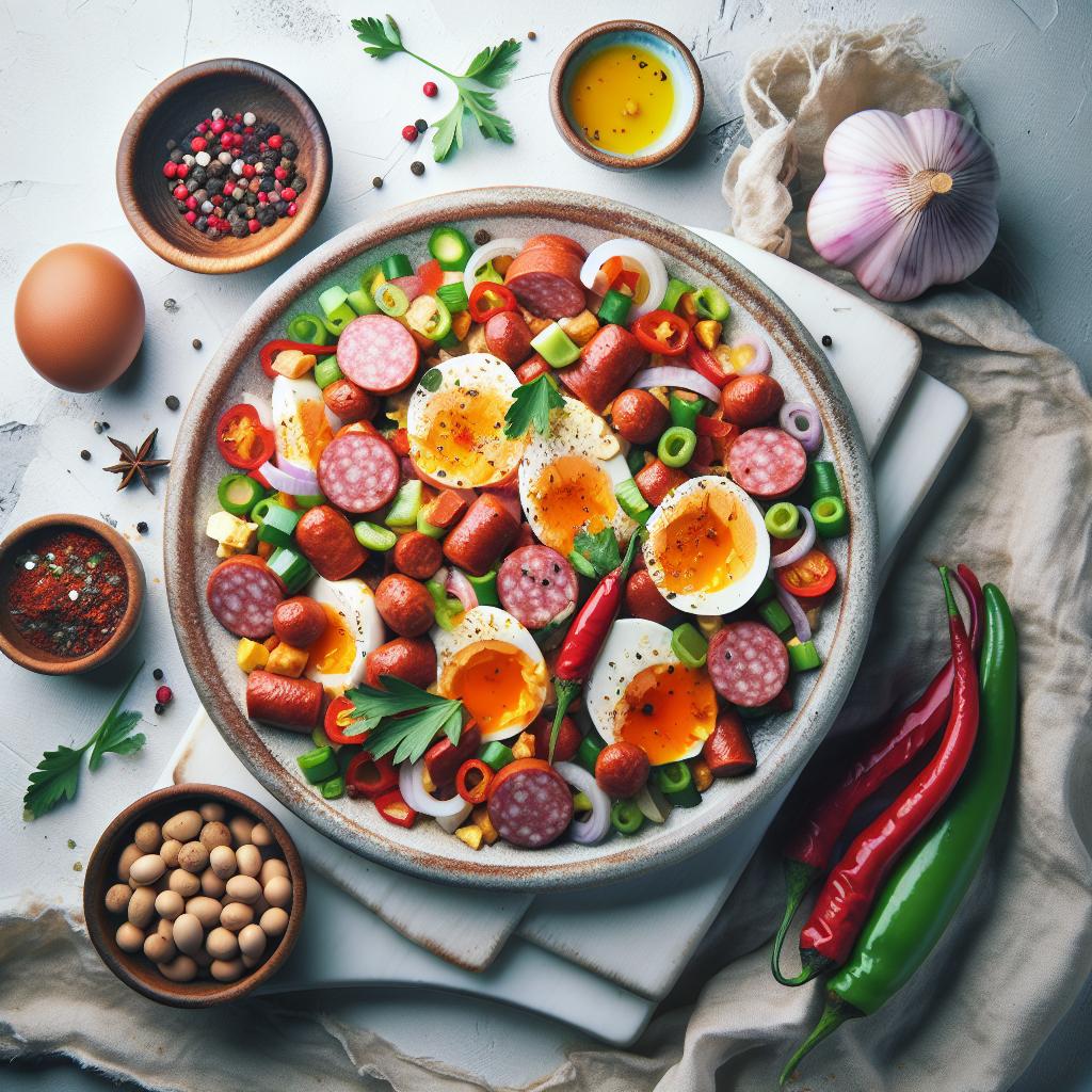 Savoring Sucuklu Yumurta: Spicy Sausage Eggs Delight