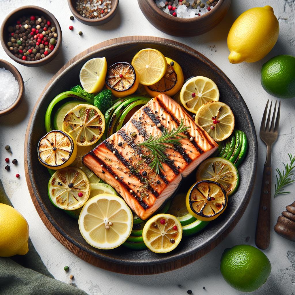 Zesty Grilled Salmon with Lemon: A Flavorful Healthy Delight