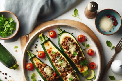 Savory Stuffed Zucchini Boats with Ground Beef Bliss