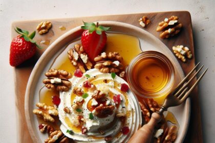 Whipped Feta with Honey & Walnuts: A Sweet-Savory Treat