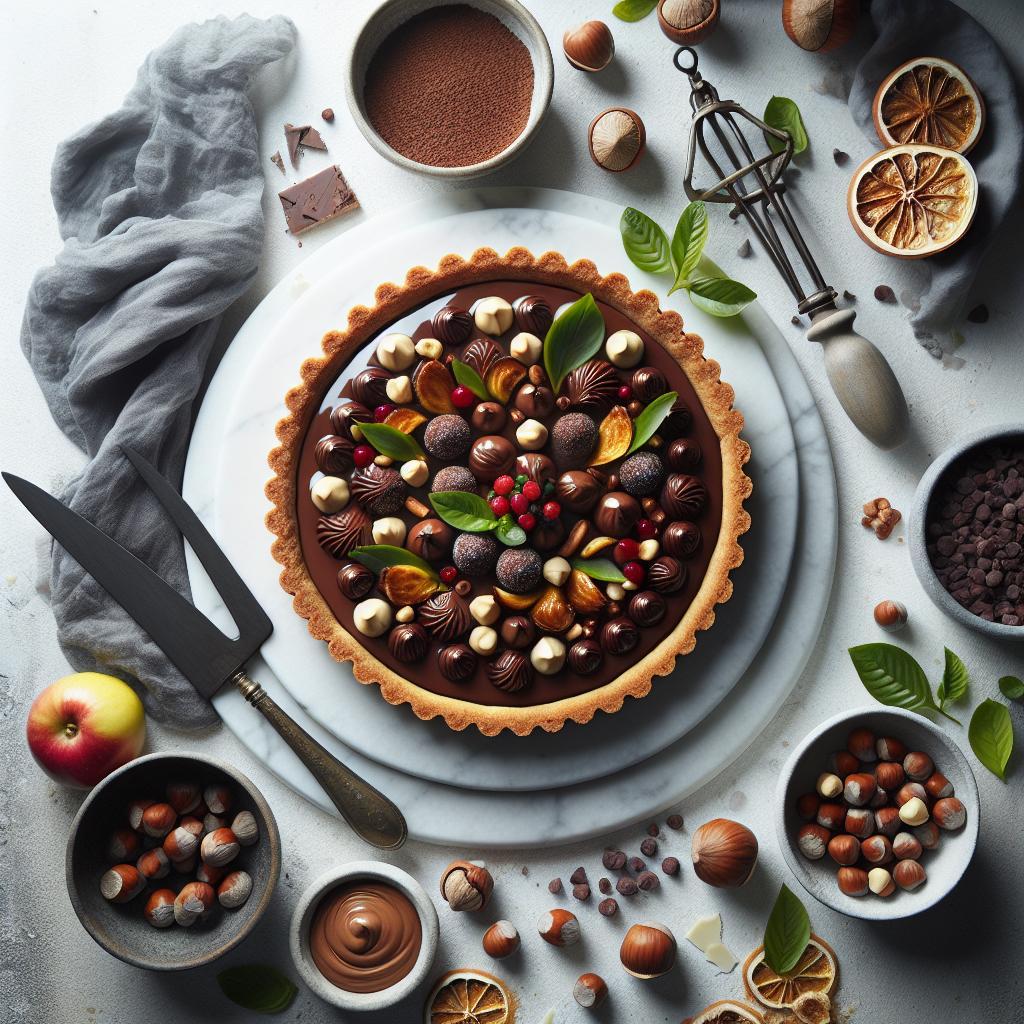 Indulgent Gianduja Tart: A Luxe Chocolate Hazelnut Dream