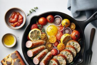 Savor the Flavor: Turkey Sausage Skillet & Lemon Poppy Loaf
