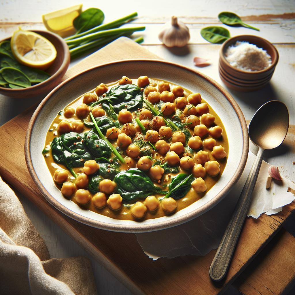 Wholesome Chickpea & Spinach Curry: A Flavorful Delight