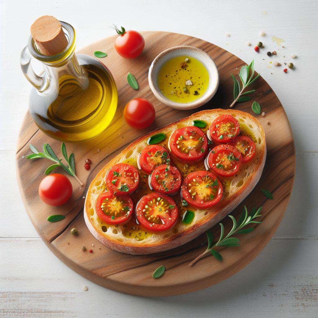 Bright Bites: Crafting Simple Tomato Olive Oil Bruschetta