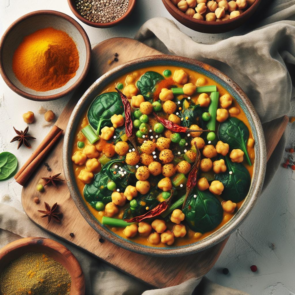 Wholesome Chickpea & Spinach Curry: A Flavorful Delight
