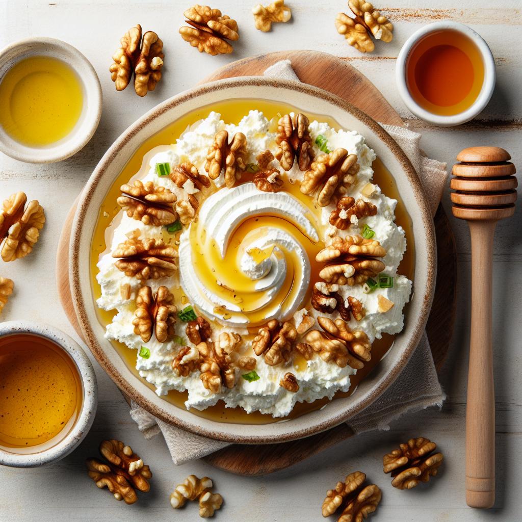 Whipped Feta with Honey & Walnuts: A Sweet-Savory Treat