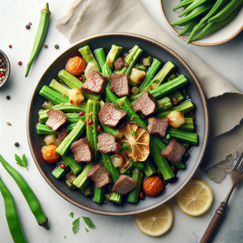 Savor Lebanese Okra with Meat: A Timeless Delight Recipe