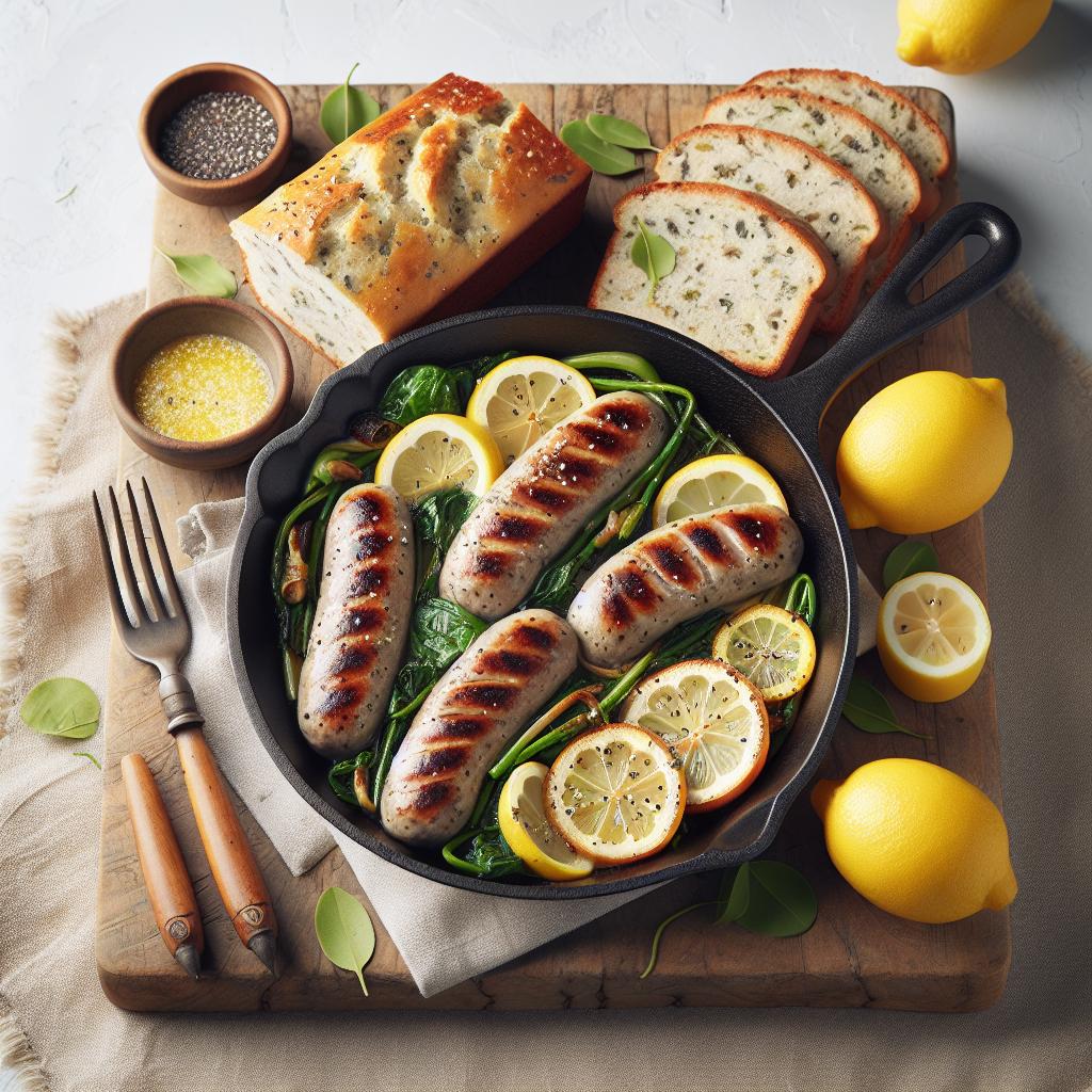 Savor the Flavor: Turkey Sausage Skillet & Lemon Poppy Loaf