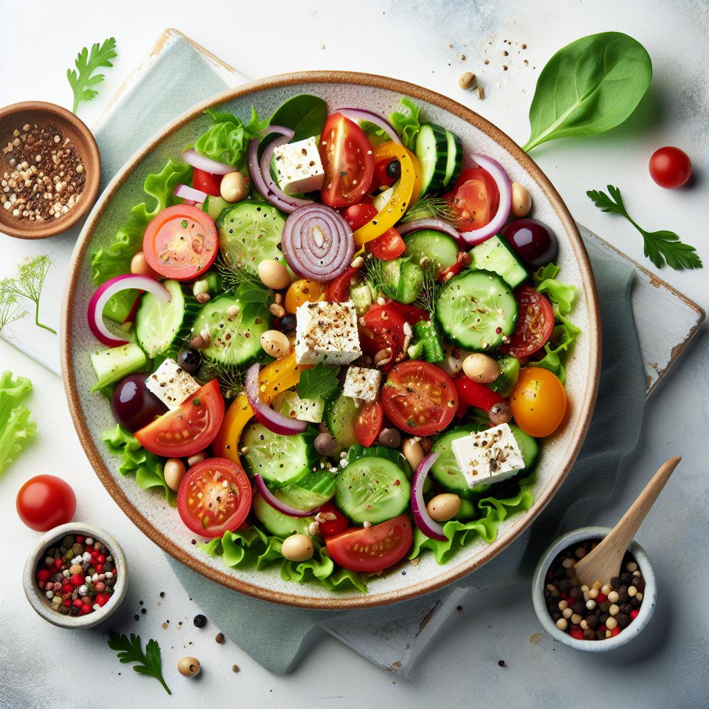Timeless Greek Salad: Quick, Refreshing & 100% Vegan