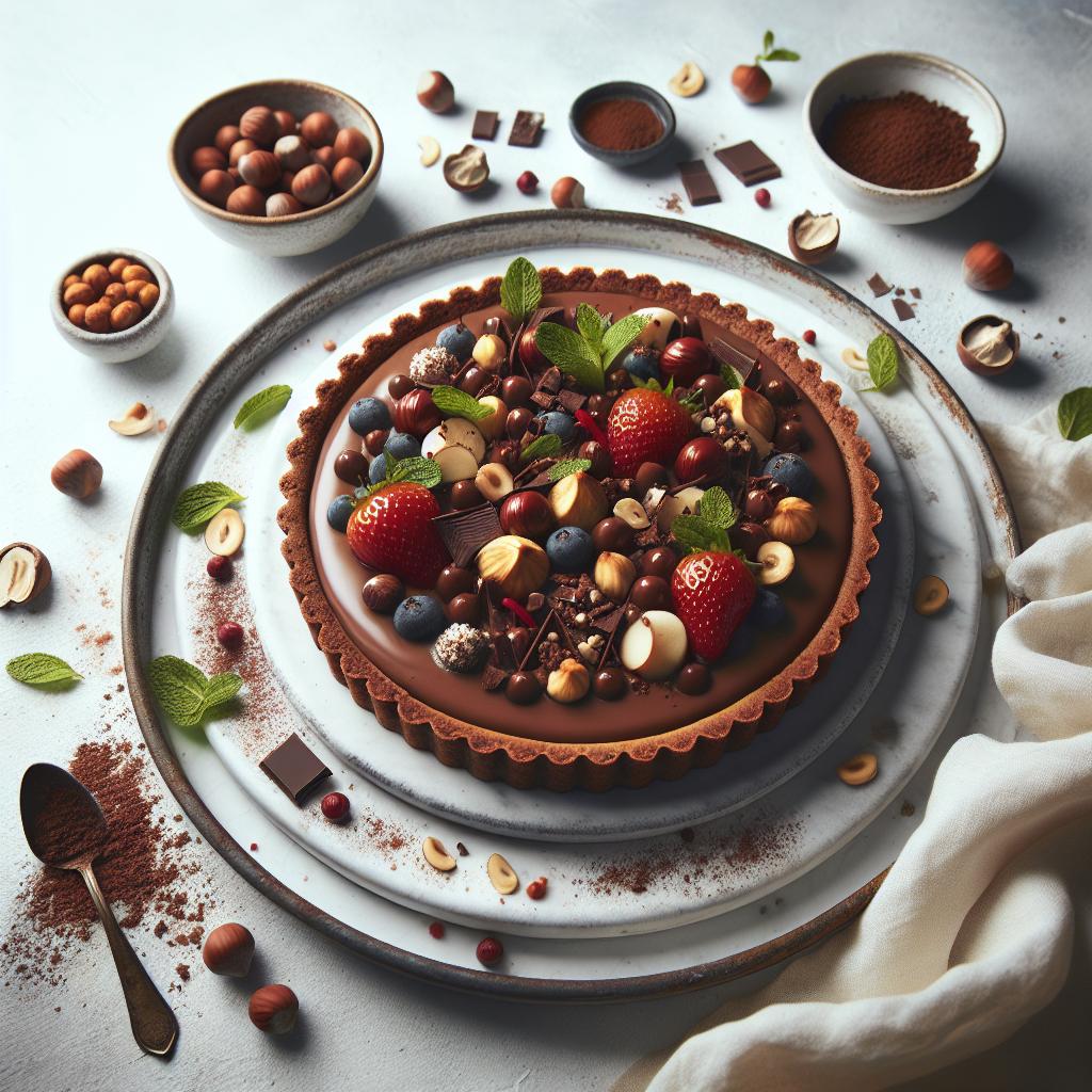 Indulgent Gianduja Tart: A Luxe Chocolate Hazelnut Dream