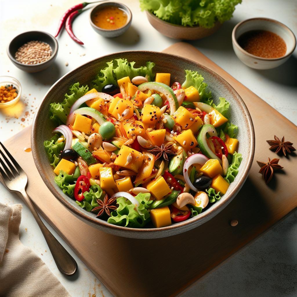 Zesty Delight: Exploring Sweet & Spicy Thai Mango Salad