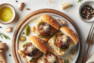 Savory Pull-Apart Meatball Sliders with Garlic Parmesan Bliss