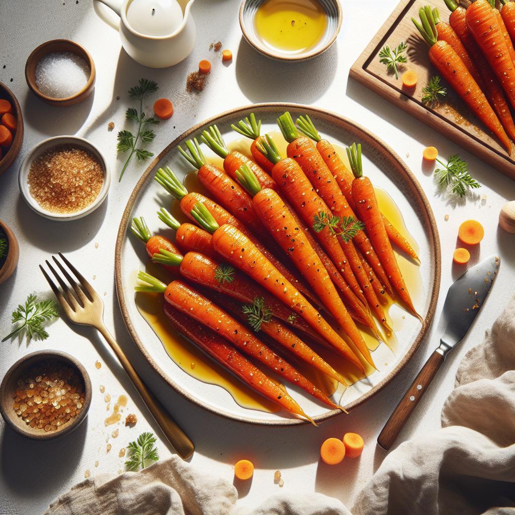 Sweet & Simple Brown Sugar Honey Glazed Carrots Recipe