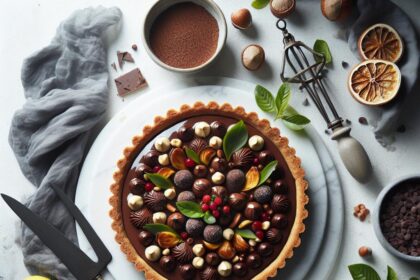Indulgent Gianduja Tart: A Luxe Chocolate Hazelnut Dream