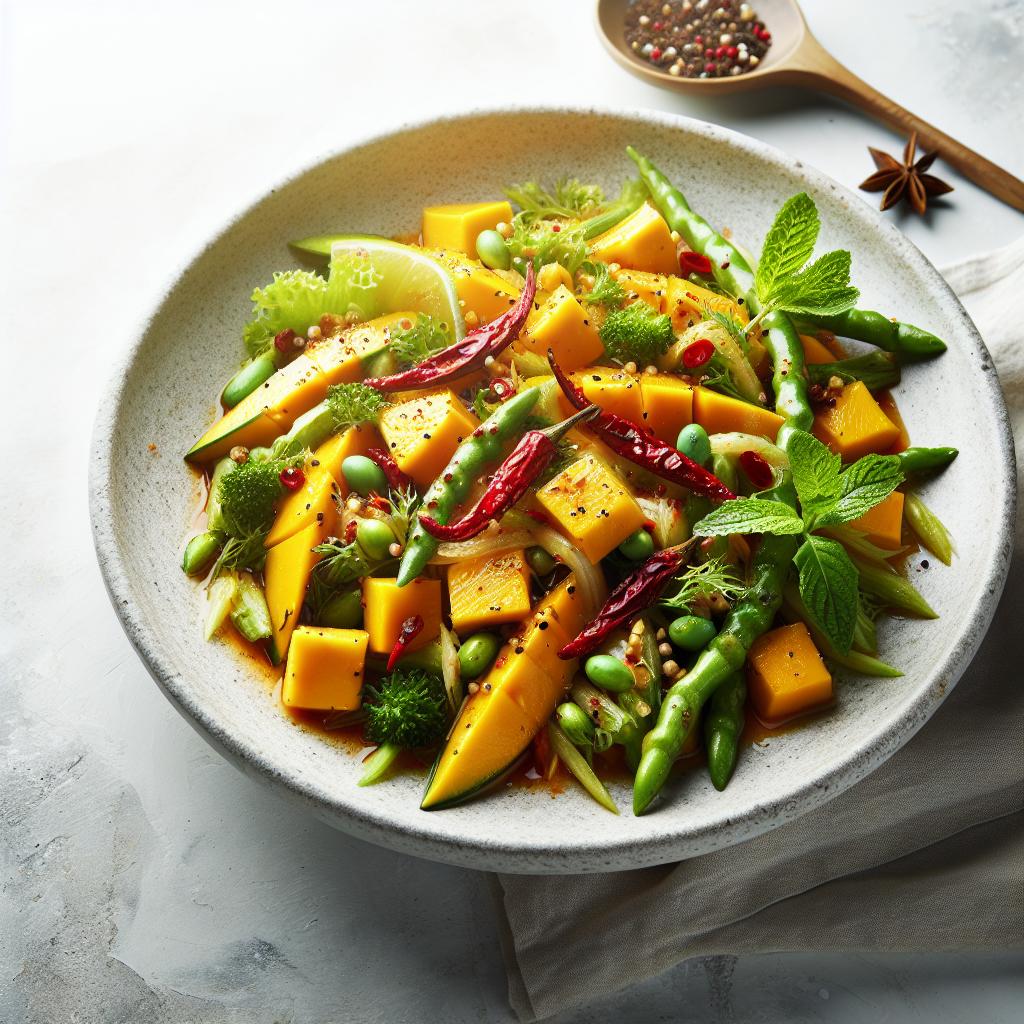 Zesty Delight: Exploring Sweet & Spicy Thai Mango Salad