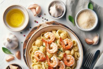 Savor the Flavor: Creamy Garlic Shrimp Pasta Delight