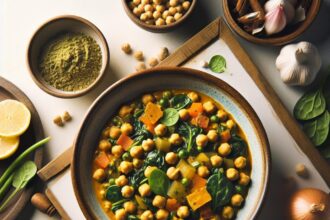 Wholesome Chickpea and Spinach Curry: A Flavorful Feast