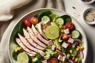Zesty Turkey Taco Salad with Tangy Lime Dressing Delight
