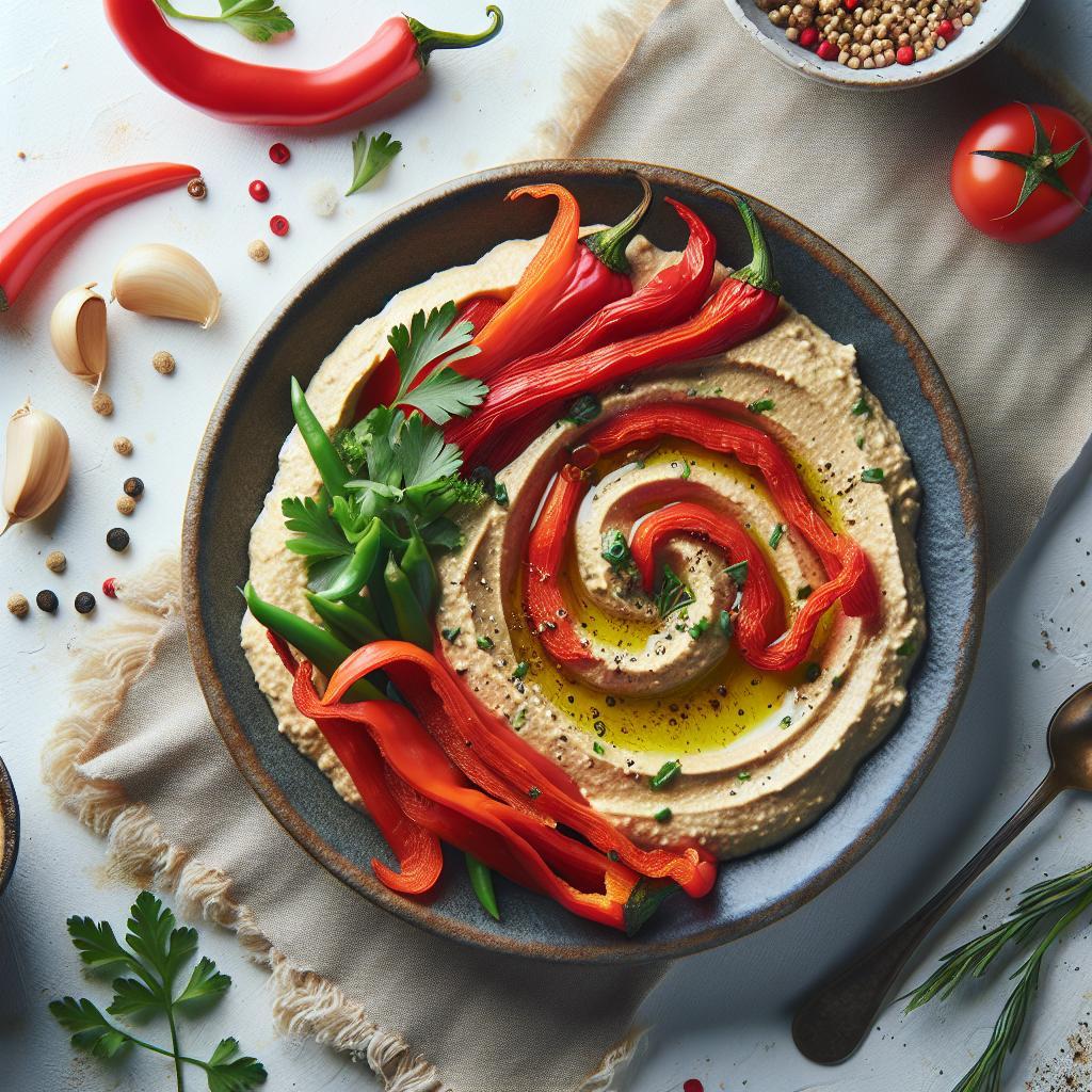 Savor the Flavor: Homemade Roasted Red Pepper Hummus Guide
