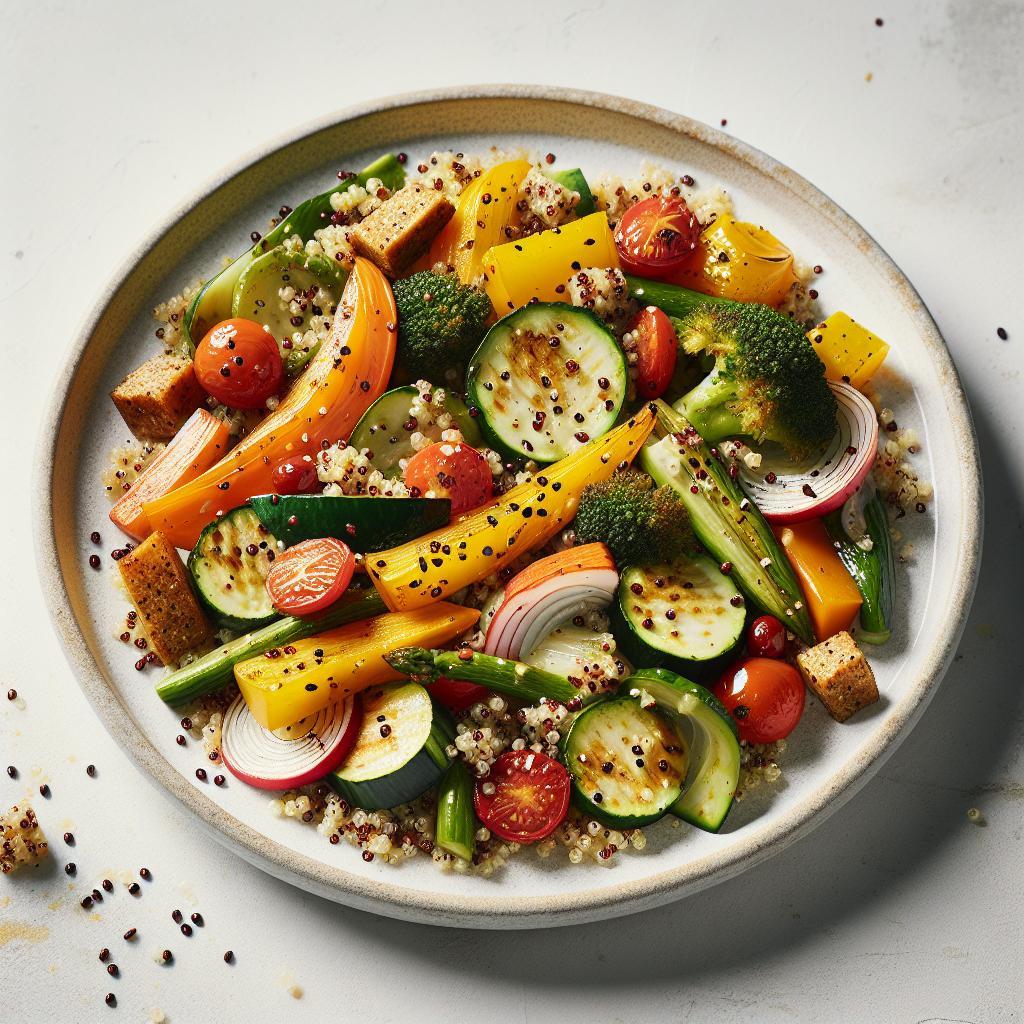 Roasted Vegetable Quinoa Salad: A Wholesome Flavor Boost