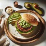 Savory Turkey Burger Meets Creamy Avocado Mash Delight