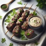 Savor the Flavor: Beef Kofta Kebabs with Creamy Garlic Sauce