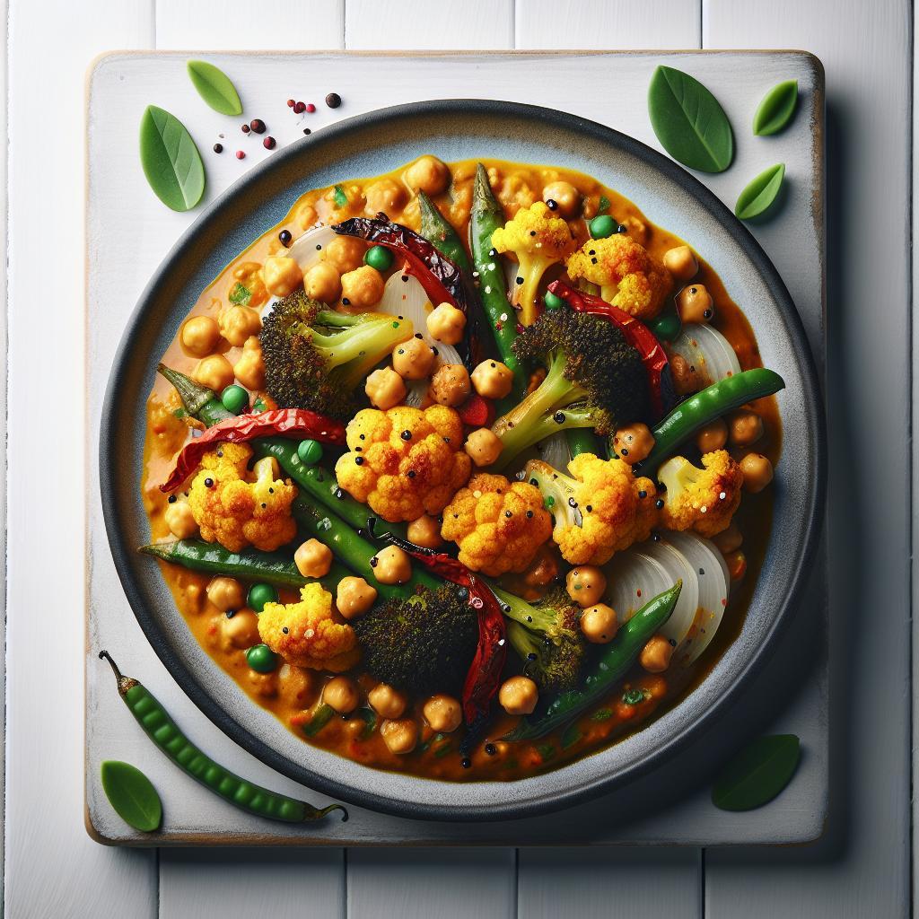 Savor the Flavor: Roasted Cauliflower & Chickpea Curry Delight