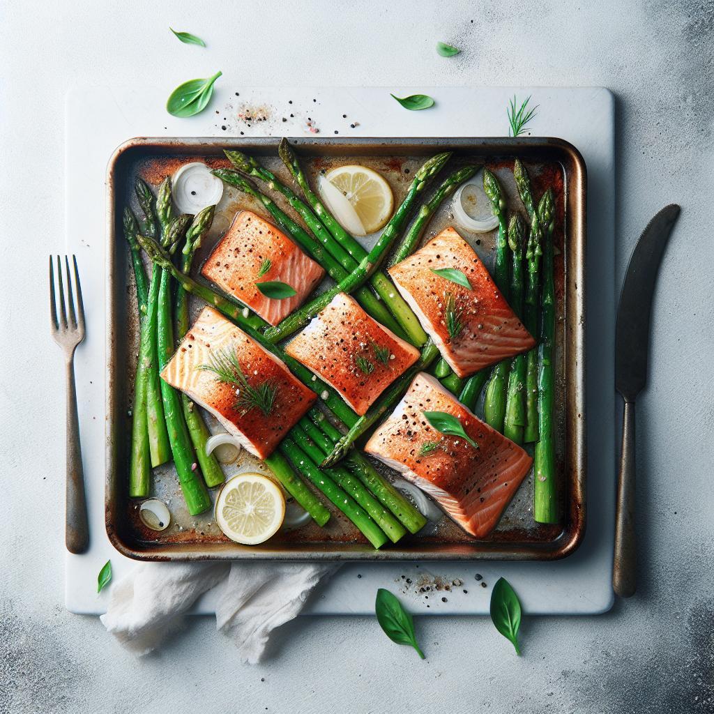 One-Pan Perfection: Easy Sheet Pan Salmon and Asparagus