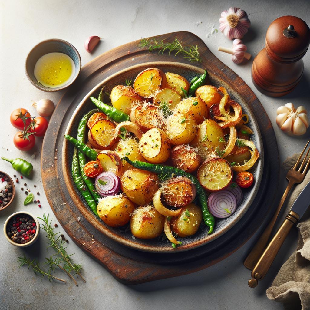 Golden Garlic Parmesan Potatoes: Crispy, Flavor-Packed Roast