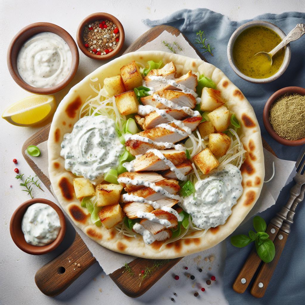 Savor Greek Chicken Gyros with Creamy Tzatziki Magic