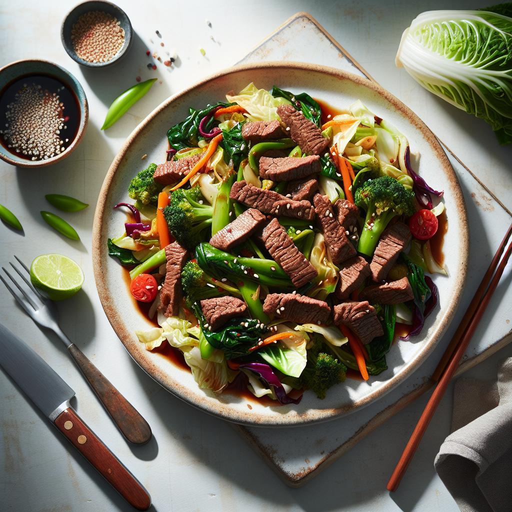 Sizzling Beef and Cabbage Stir Fry: Quick, Nutritious Delight