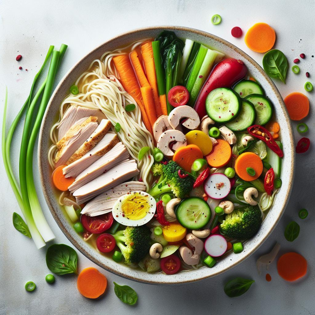 Hearty Turkey Vegetable Noodle Soup: Nutritious Comfort Bowl