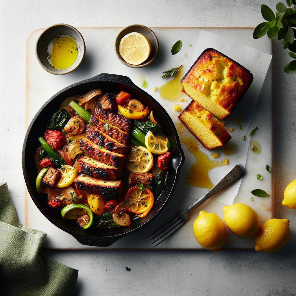 Savory Skillet & Zesty Lemon Loaf: A Flavorful Duo