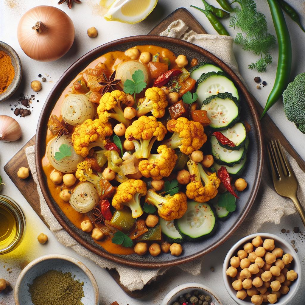 Savor the Flavor: Roasted Cauliflower & Chickpea Curry Delight