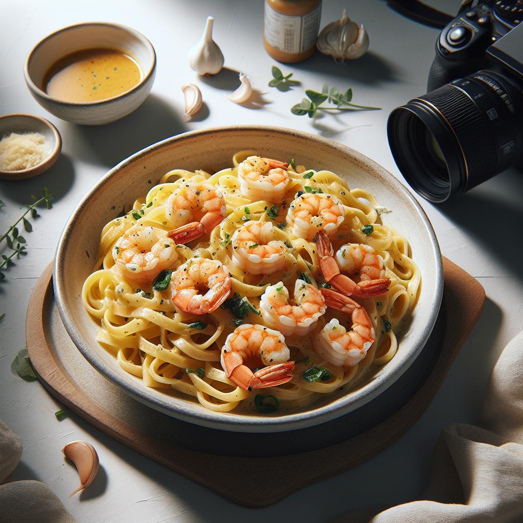 Velvety Garlic Shrimp Pasta: A Creamy Delight Unveiled