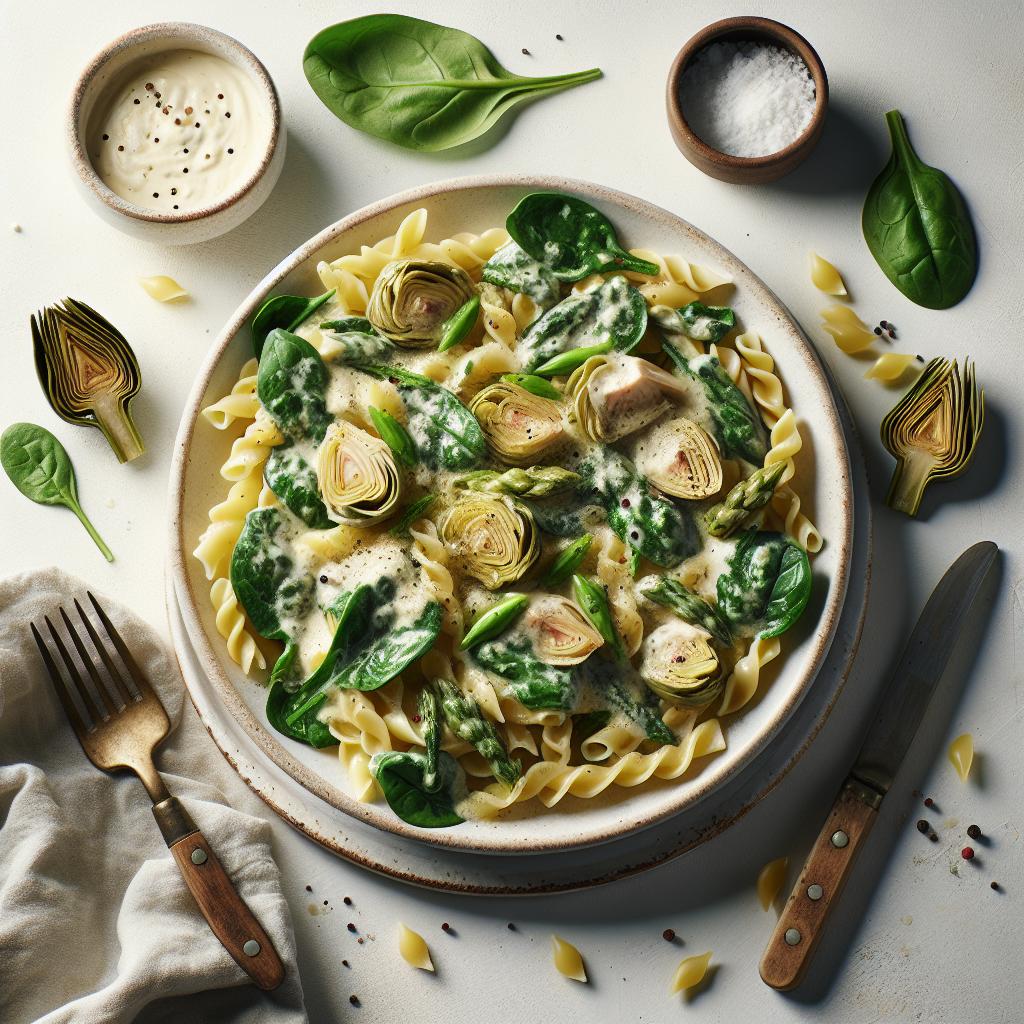 Indulge in Creamy Spinach Artichoke Pasta: A Flavorful Twist