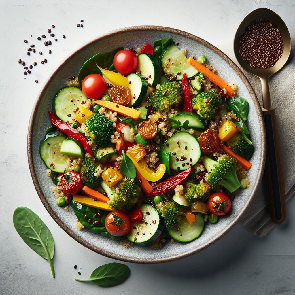 Roasted Vegetable Quinoa Salad: A Wholesome Flavor Boost