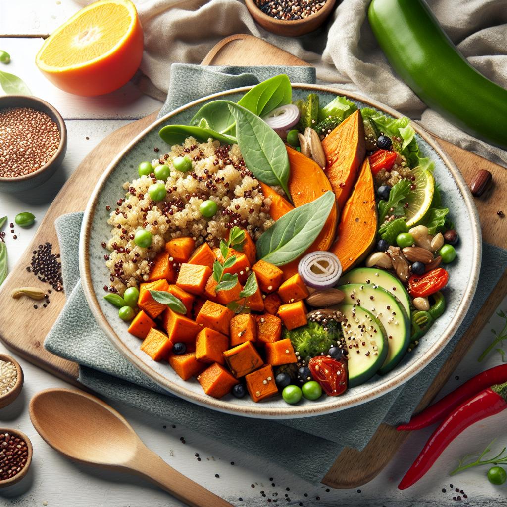 Nourish Naturally: Roasted Sweet Potato & Quinoa Delight