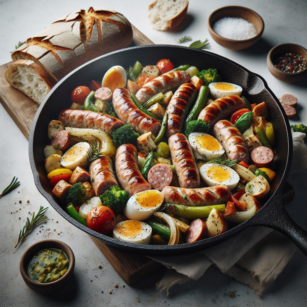 Savor Savory & Sweet: Turkey Sausage Skillet Meets Zesty Loaf
