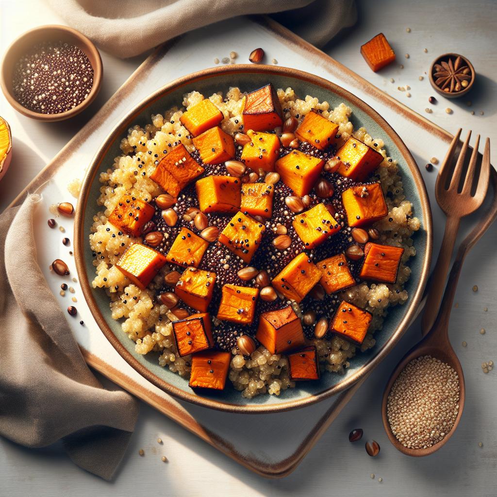 Nourish & Glow: Roasted Sweet Potato and Quinoa Delight