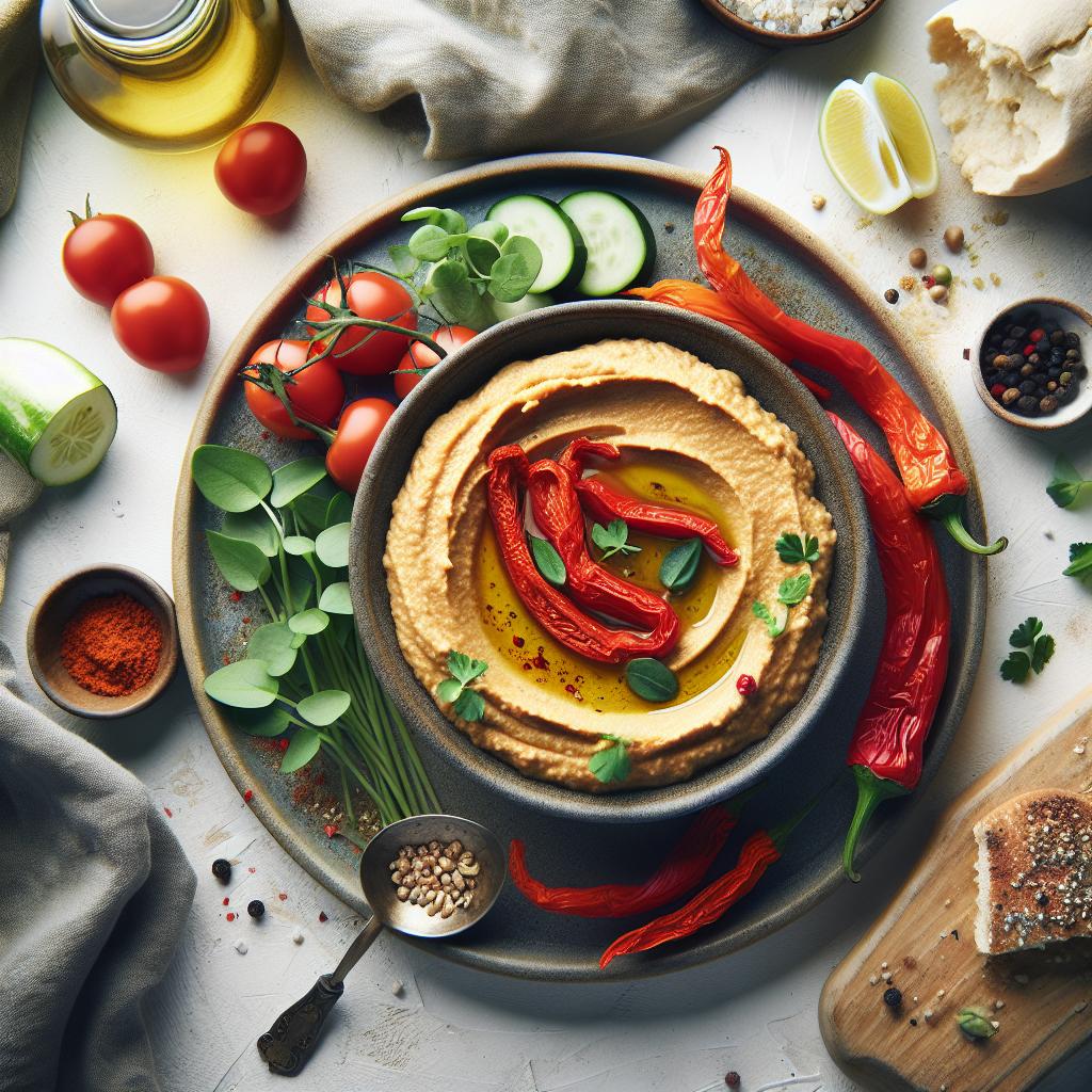 Savor the Flavor: Homemade Roasted Red Pepper Hummus Guide