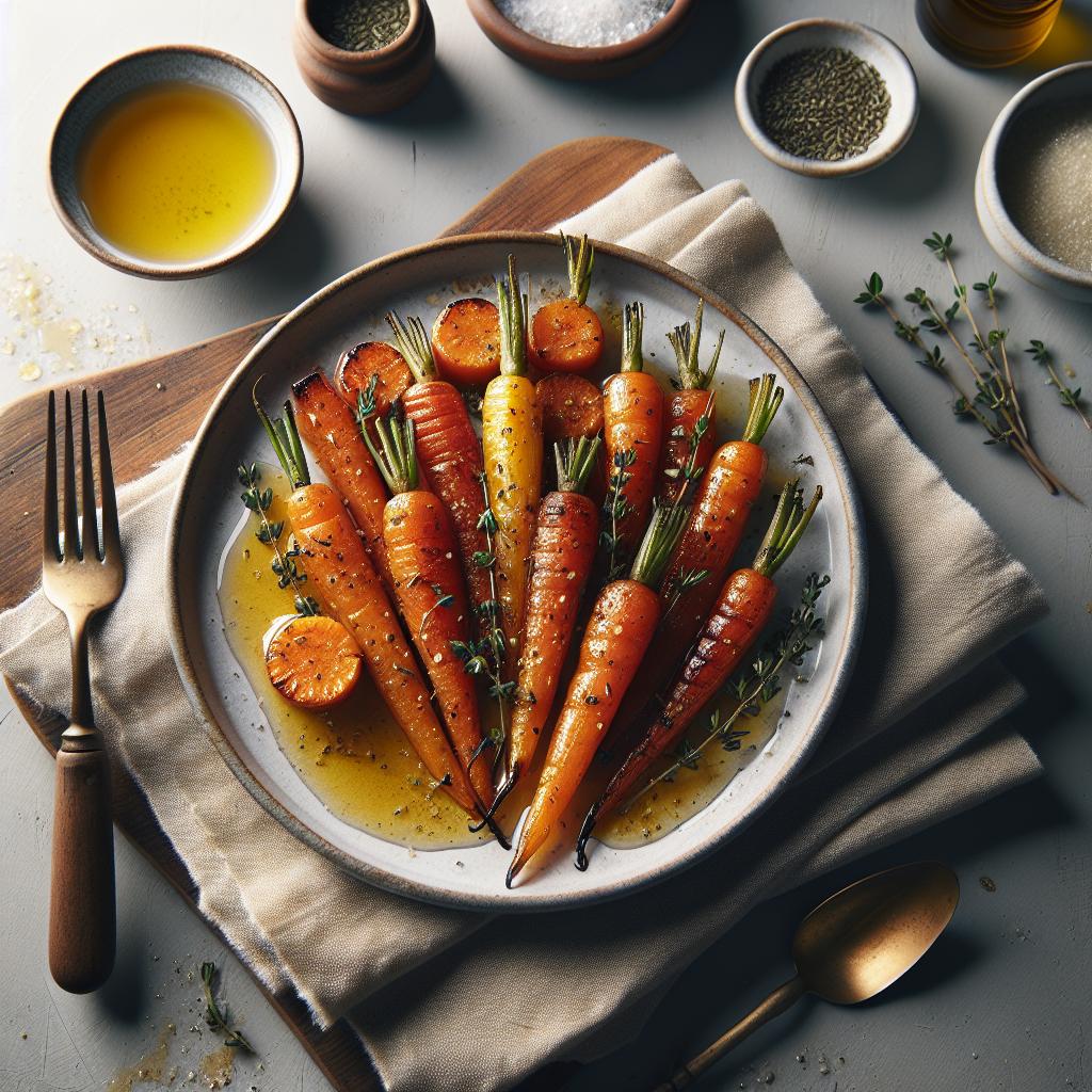 Sweet and Savory: Honey Roasted Carrots with Fresh Thyme