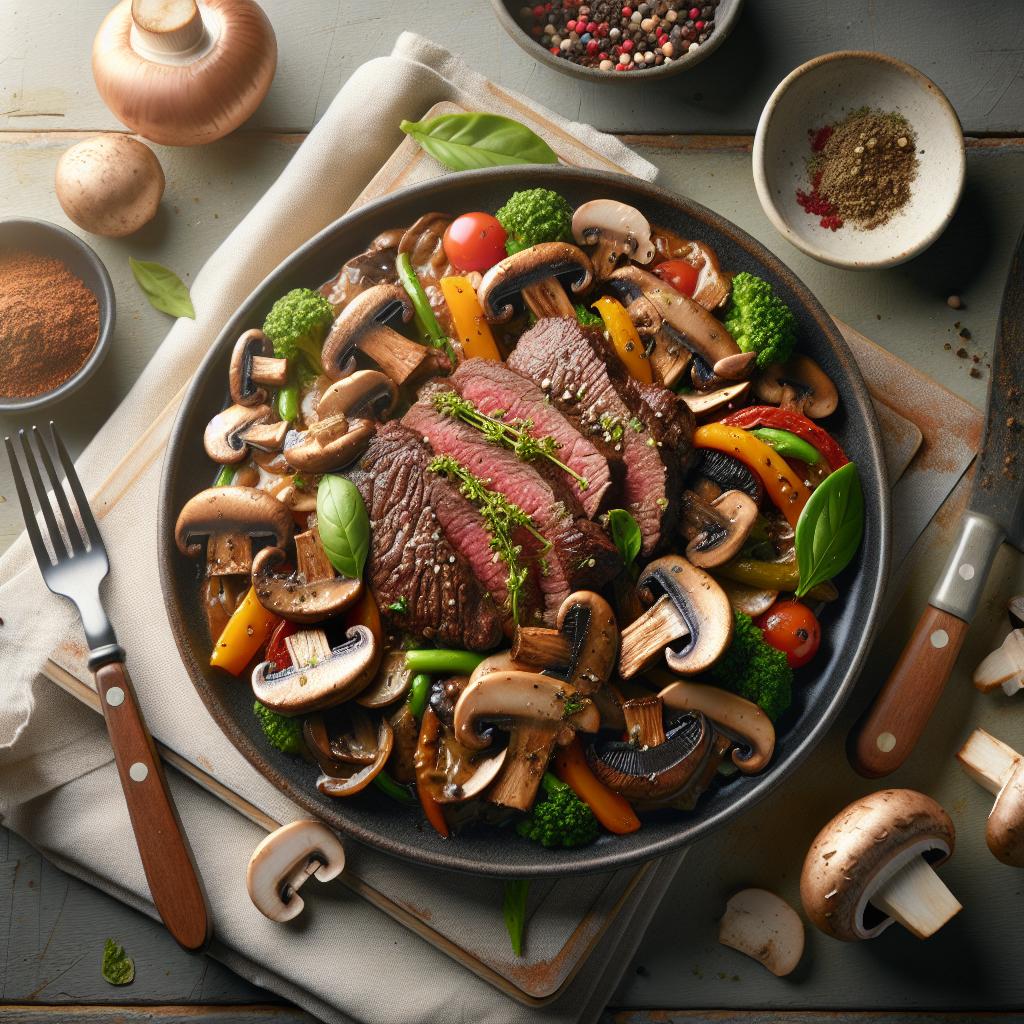 Savor the Classic Beef Stroganoff with Earthy Mushrooms