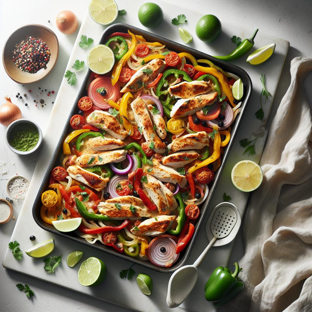 One-Pan Wonder: Easy Chicken Fajita Sheet Pan Recipe