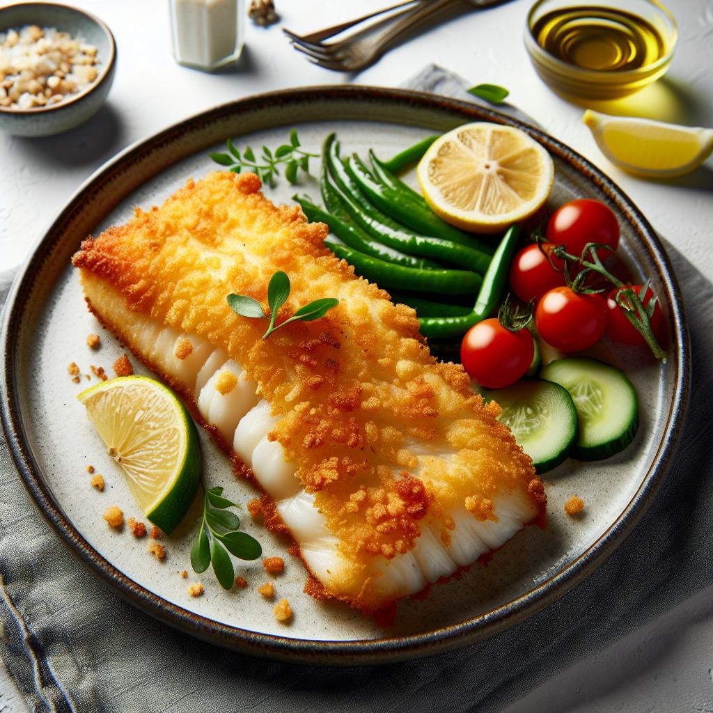 Golden Crusted Baked Cod: A Crispy Seafood Delight